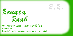 renata raab business card
